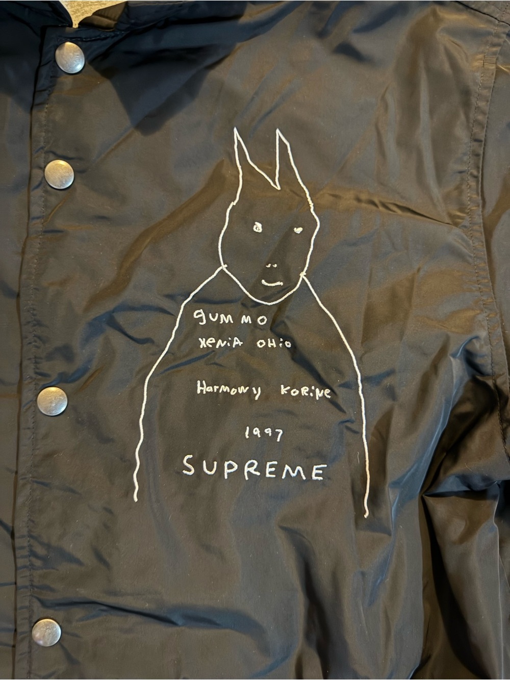 Supreme men's Gummo Coaches Jacket in black - Gem